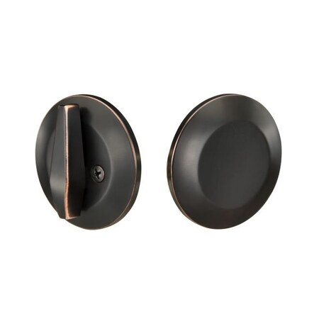 Yale Sided Deadbolt with Turn by Blank Plate Oil Rubbed Bronze Finish ED86010BP
